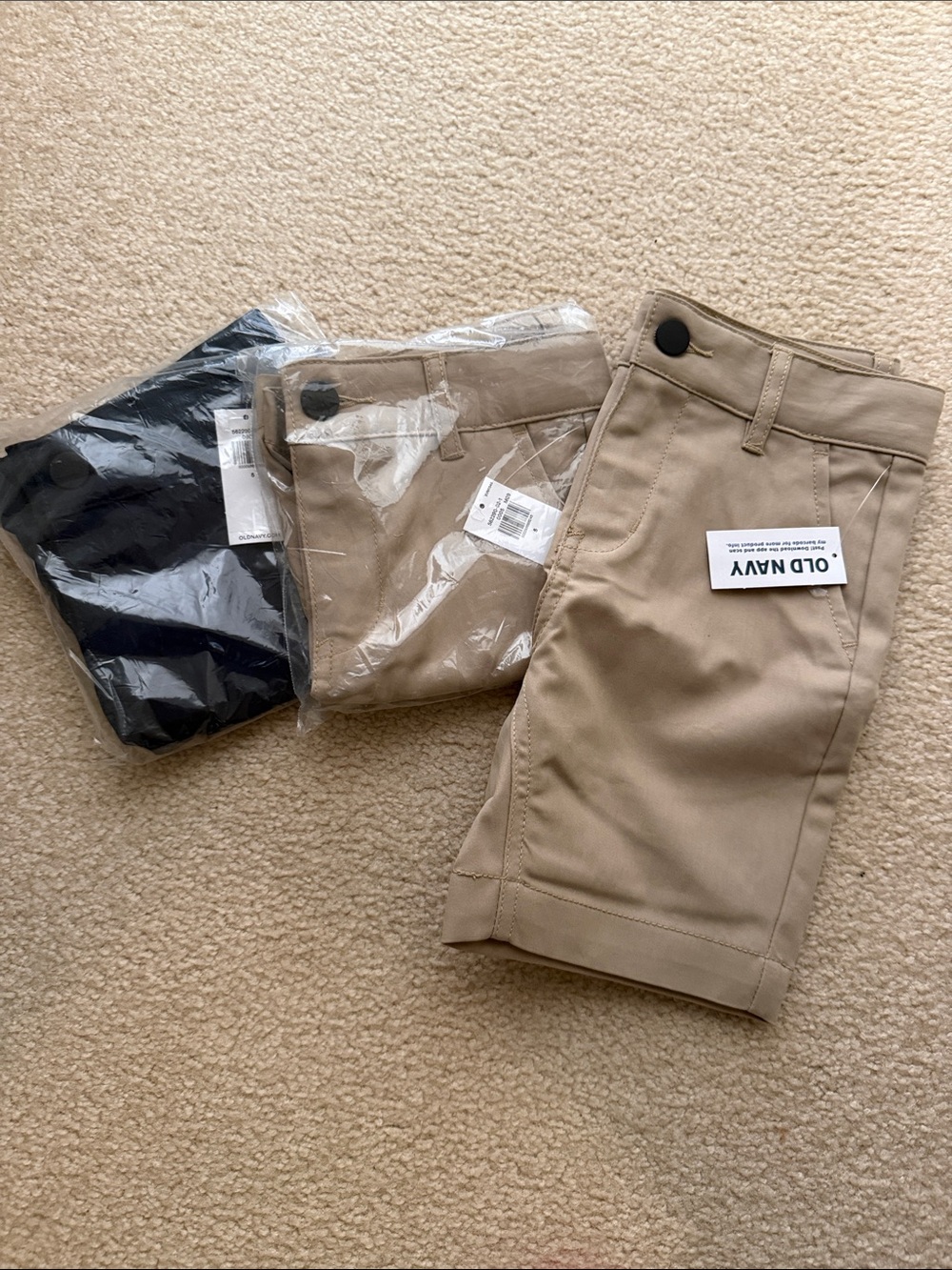 Old Navy Kids Shorts - Tan and Navy
